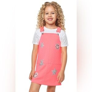 MIA Pink and Silver Star Kids Dress